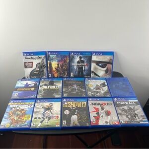 PlayStation 4 PS4 Bundle Lot of 14 Games (Kingdom Hearts Uncharted Star Wars)